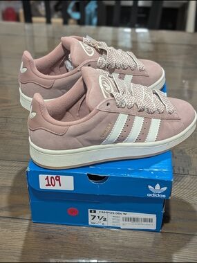 adidas Campus Women's Suede Sneakers in Dusty Pink